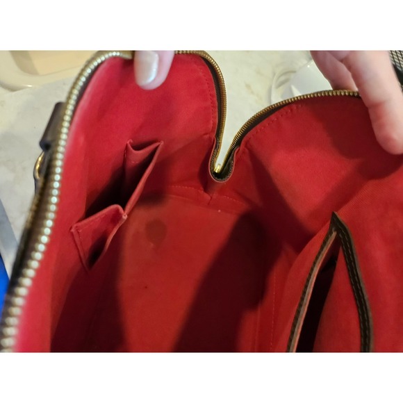 Louis Vuitton Alma Handbag Brown Damier Ebene Satchel Designer Purse - Picture 3 of 13